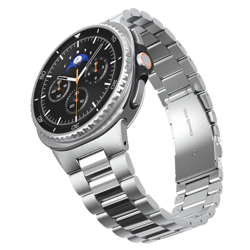 Spigen Modern Fit Strap for Samsung Galaxy Watch8 / Watch8 Classic Series, Silver AMP10120