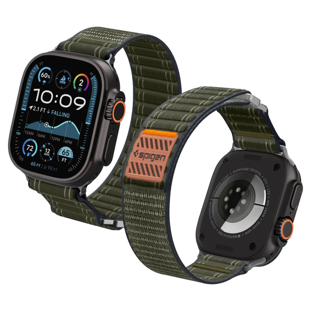 Bracelet Spigen WBF0 pour Apple Watch 49mm / 46mm / 45mm / 44mm Series, Vert AMP10142