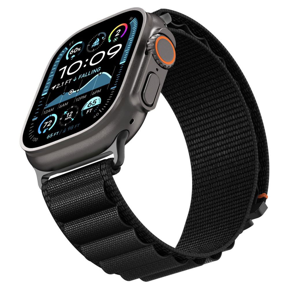 Bracelet Spigen WBF1 pour Apple Watch 49mm / 46mm / 45mm / 44mm Series, Noir AMP10144