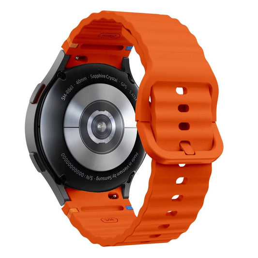 Tech-Protect - Bracelet sport en silicone pour Samsung Galaxy Watch7 / Watch FE / Watch6 / Watch5 / Watch4 Series, orange