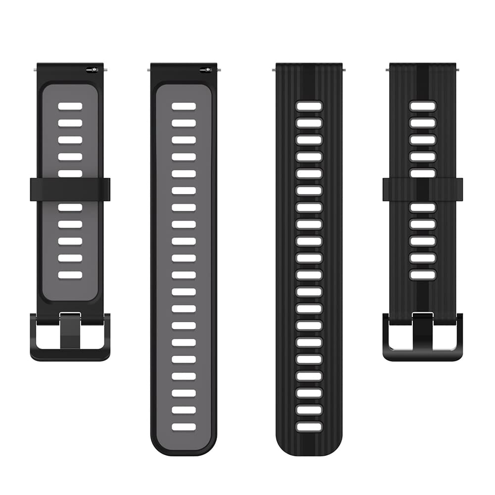 Techsuit W002 Strap for Samsung Galaxy Watch / Huawei Watch Series, 20mm, Black