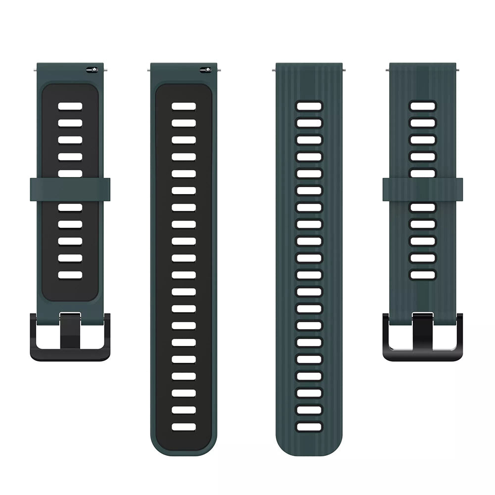 Bracelet Techsuit W002 pour Samsung Galaxy Watch / Huawei Watch Series, 20mm, Vert