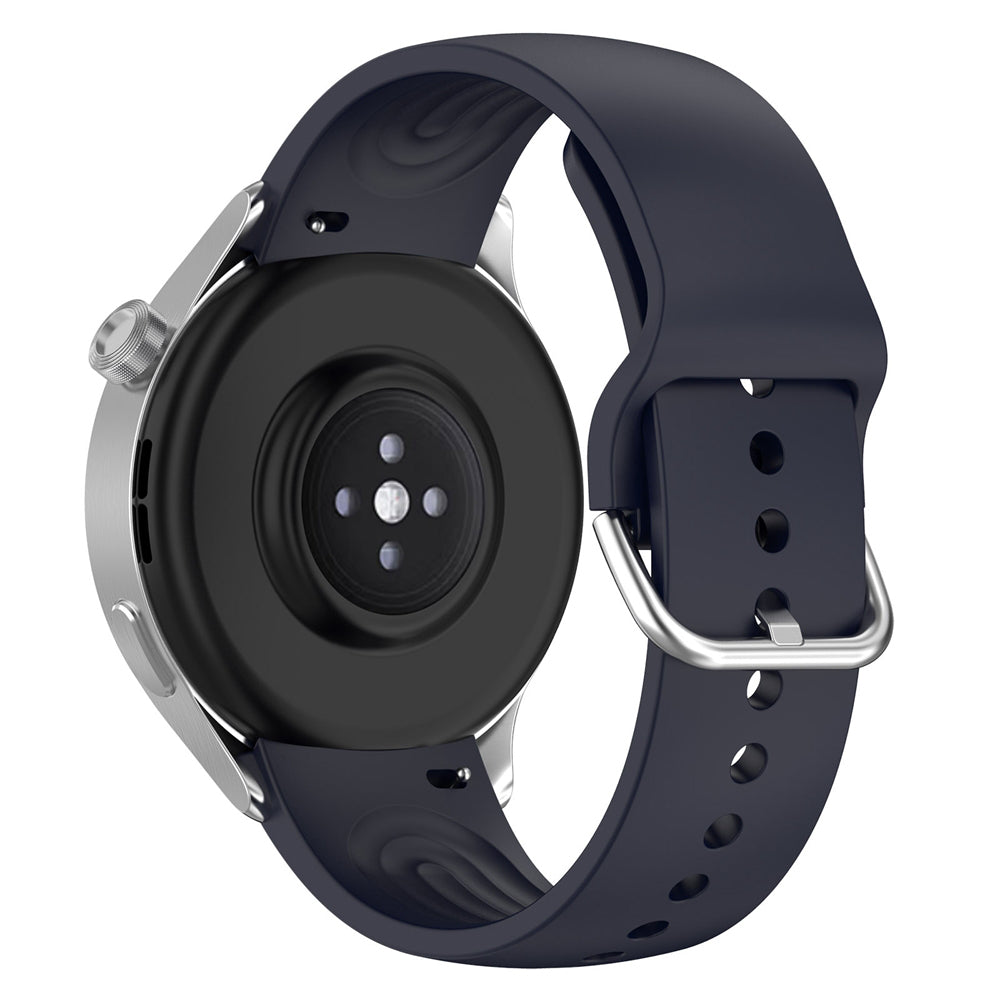 Bracelet Techsuit W003 pour Huawei Watch / Xiaomi Watch Series, 22mm, Bleu Marine