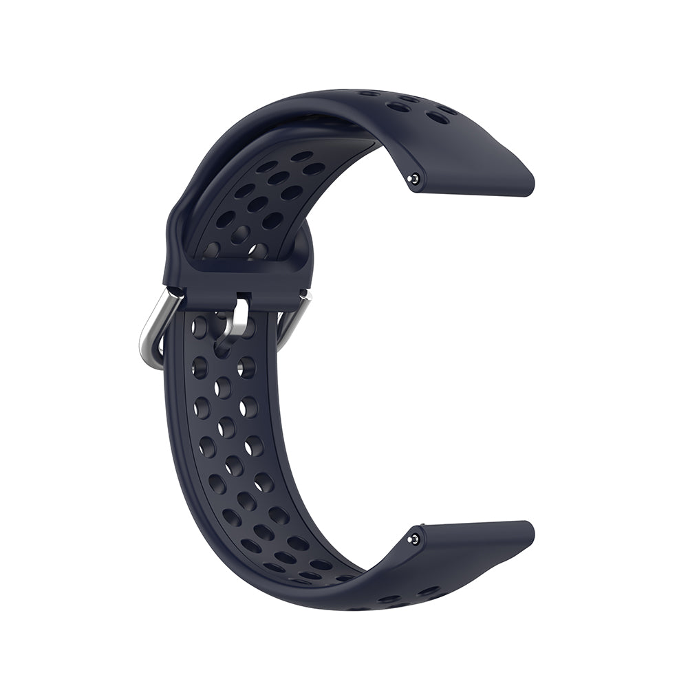 Bracelet Techsuit W004 pour Samsung Galaxy Watch / Huawei Watch Series, 20mm, Bleu Foncé