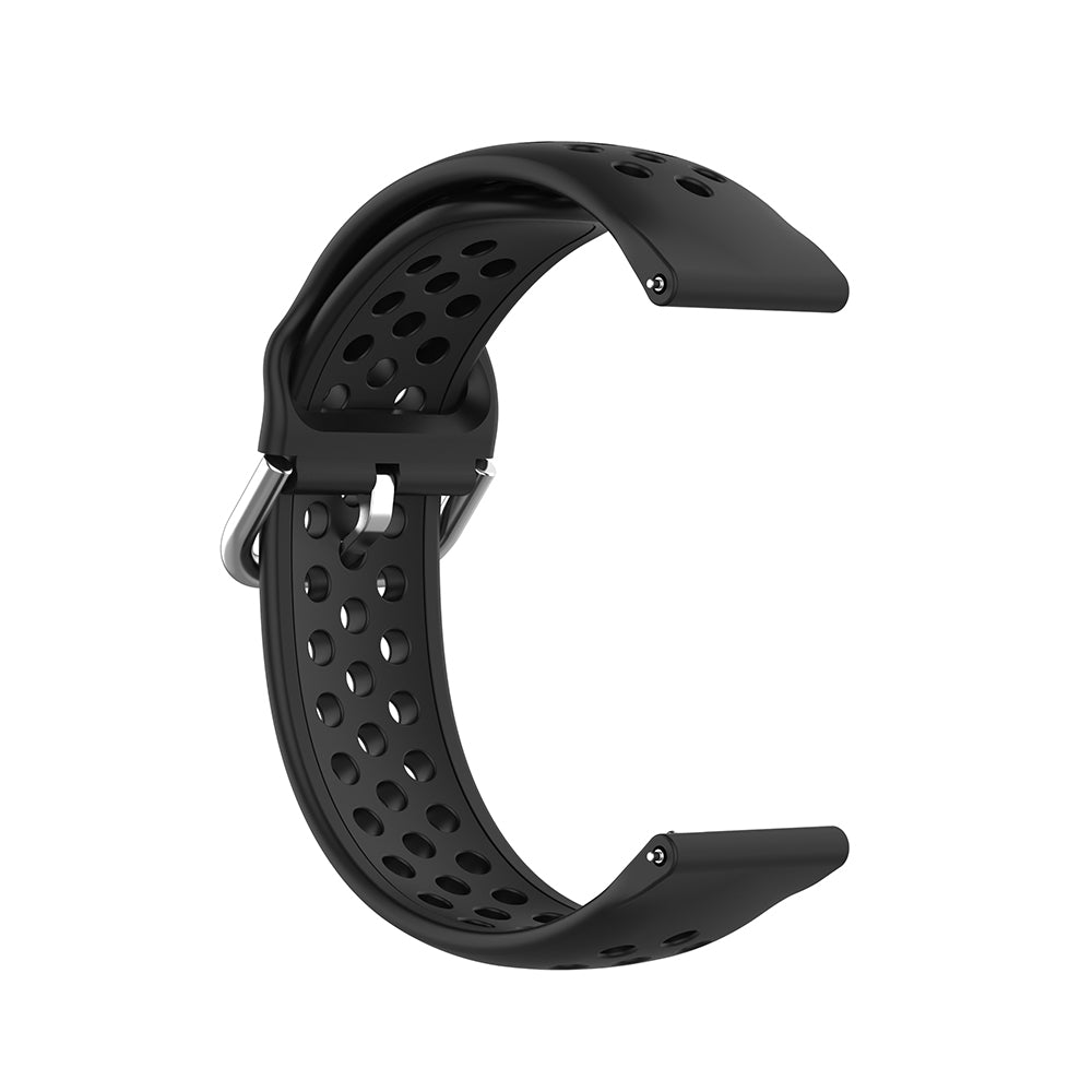 Bracelet Techsuit W004 pour Samsung Galaxy Watch / Huawei Watch Series, 20mm, Noir