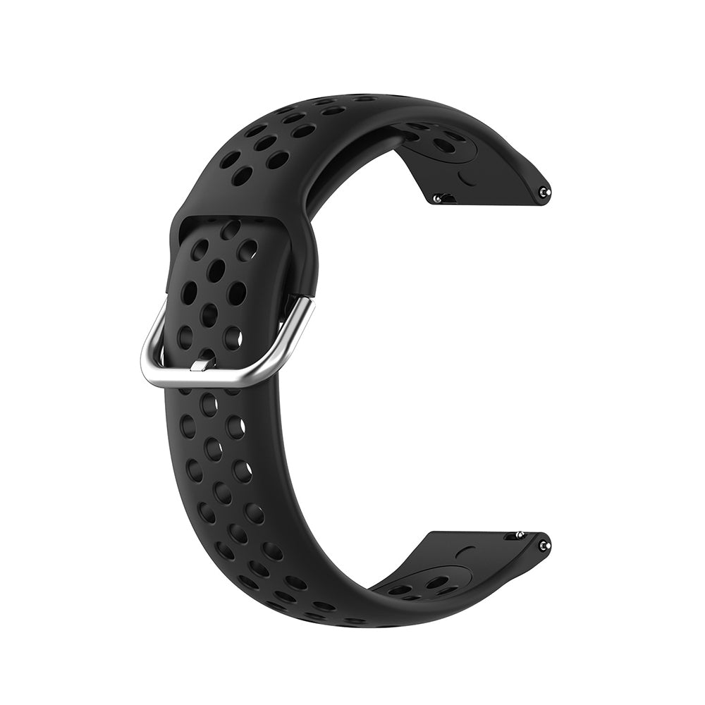 Bracelet Techsuit W004 pour Samsung Galaxy Watch / Huawei Watch Series, 20mm, Noir