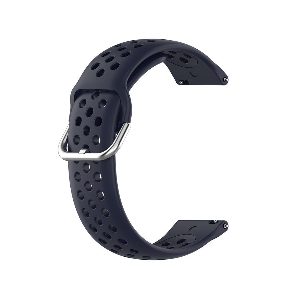 Bracelet Techsuit W004 pour Samsung Galaxy Watch / Huawei Watch Series, 22mm, Bleu Foncé