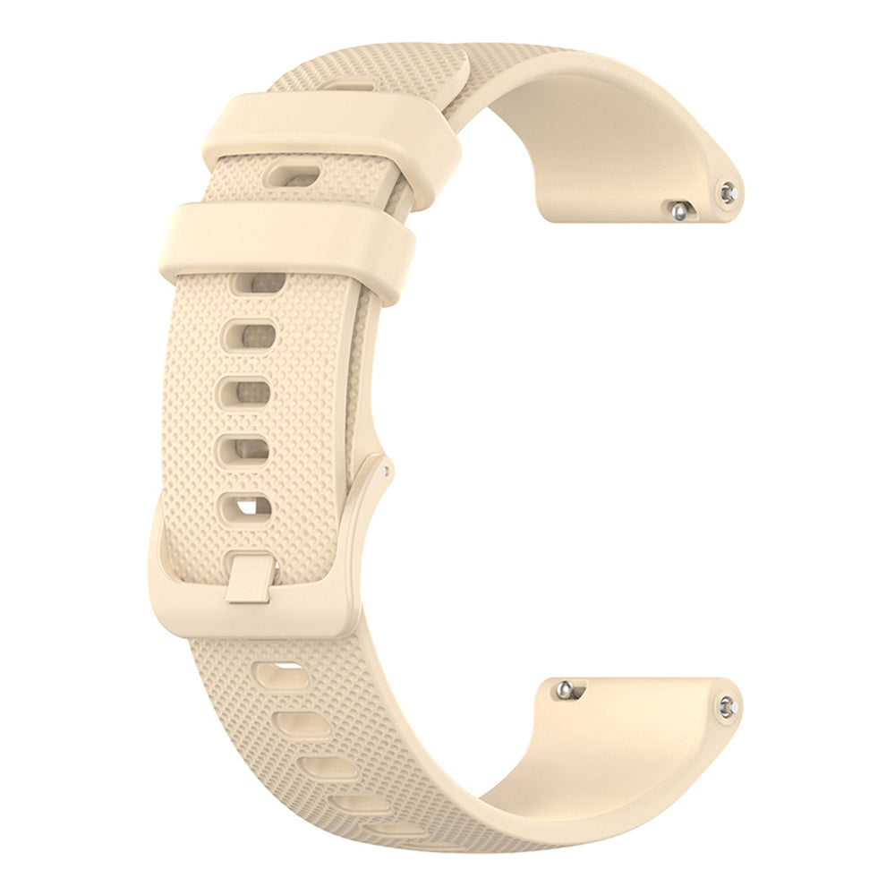 Bracelet Techsuit W006 pour Huawei Watch / Garmin Watch Series, 18mm, Crème
