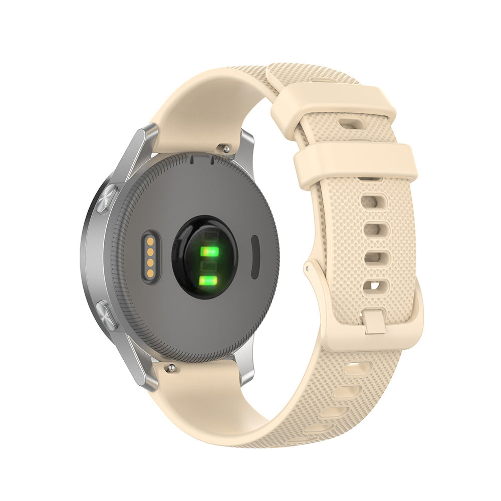Bracelet Techsuit W006 pour Huawei Watch / Garmin Watch Series, 18mm, Crème