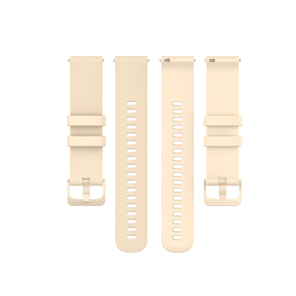 Bracelet Techsuit W006 pour Huawei Watch / Garmin Watch Series, 18mm, Crème
