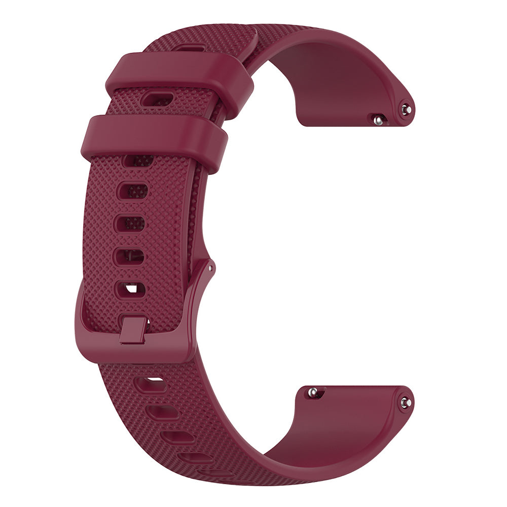 Bracelet Techsuit W006 pour Samsung Galaxy Watch / Huawei Watch Series, 20mm, Bordeaux
