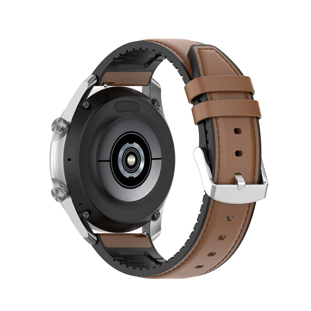 Bracelet Techsuit W007 pour Samsung Galaxy Watch / Huawei Watch Series, 22mm, Marron