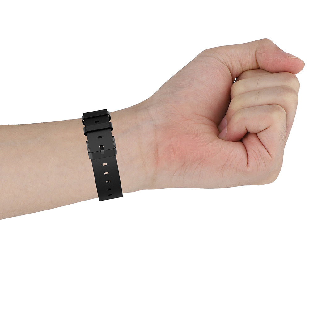 Bracelet Techsuit W007PU pour Samsung Galaxy Watch / Huawei Watch Series, 22mm, Blanc