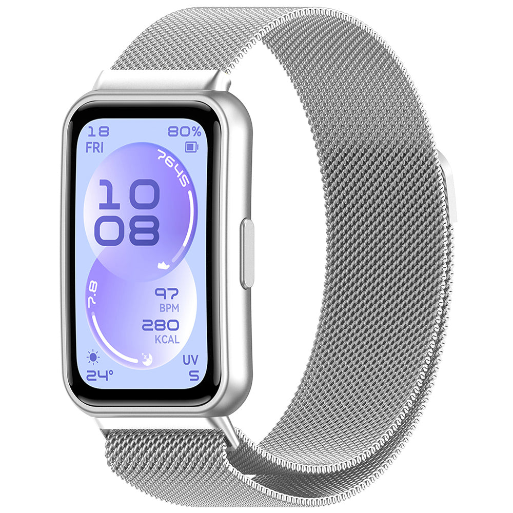 Bracelet Techsuit W009 pour Huawei Band 11 / 11 Pro, Argenté