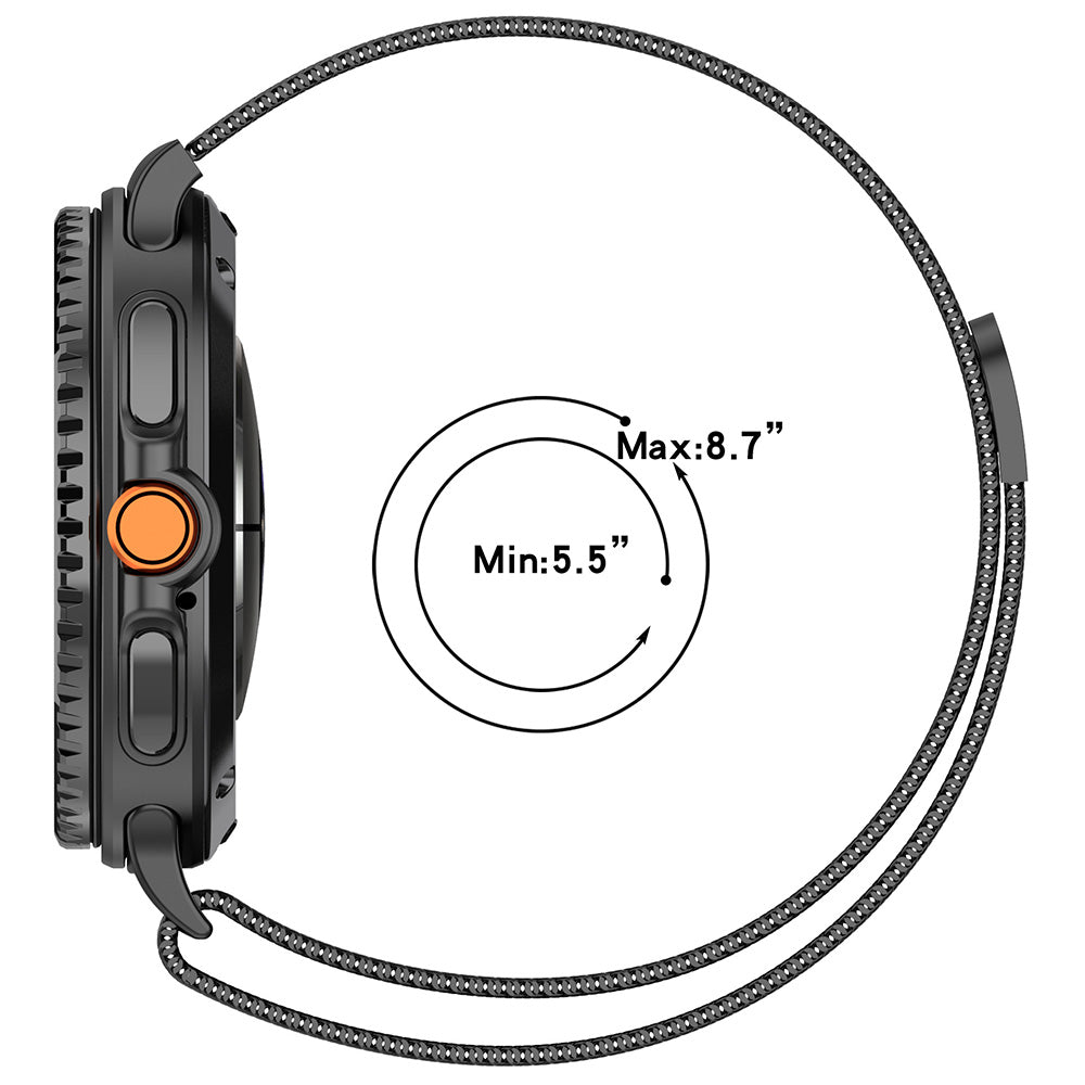 Bracelet Techsuit W009 pour Samsung Galaxy Watch8 / Watch8 Classic Series, Beige