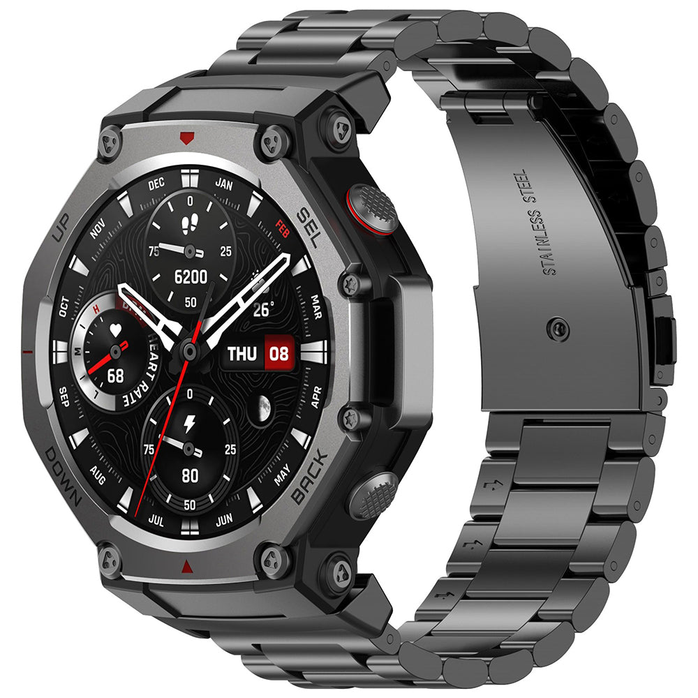 Bracelet Techsuit W010 pour Amazfit T-Rex 3, Noir