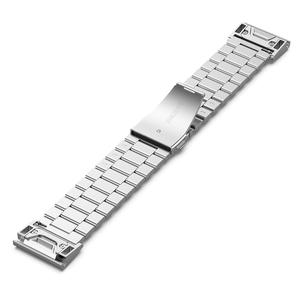 Bracelet Techsuit W010 pour Garmin Watch Fenix / Forerunner Series, 22mm, Argenté