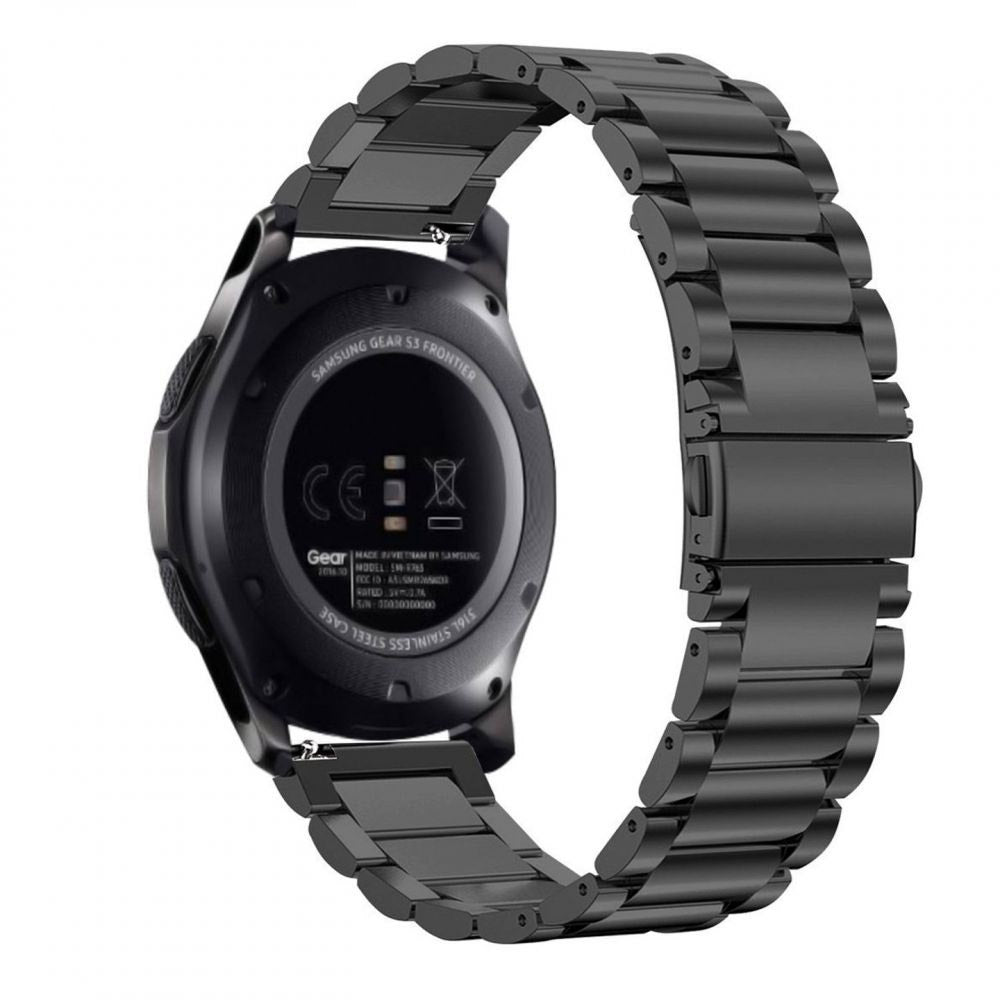 Bracelet Techsuit W010 pour Huawei Watch / Garmin Watch Series, 18mm, Noir