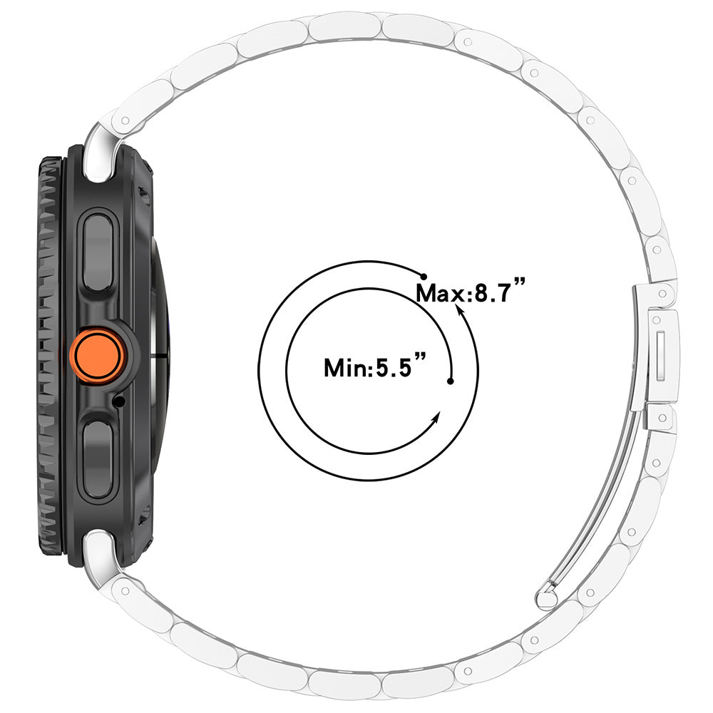 Bracelet Techsuit W010 pour Samsung Galaxy Watch8 / Watch8 Classic Series, Argenté