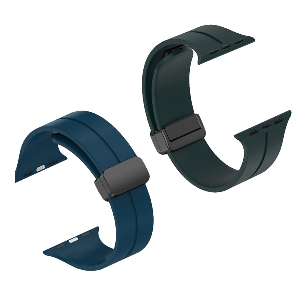 Bracelet Techsuit W011 pour Apple Watch 42mm / 41mm / 40mm / 38mm Series, Noir