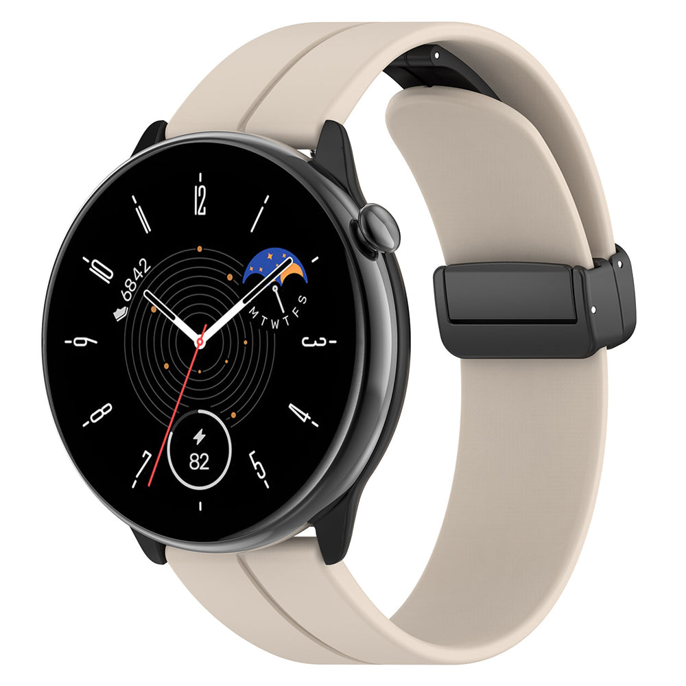 Bracelet Techsuit W011 pour Huawei Watch / Garmin Watch Series, 18mm, Beige