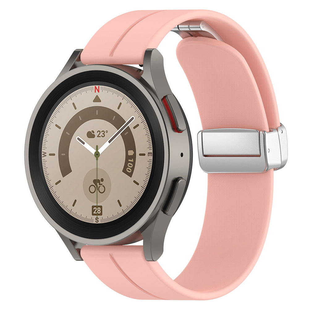 Bracelet Techsuit W011 pour Samsung Galaxy Watch / Huawei Watch Series, 20mm, Rose.