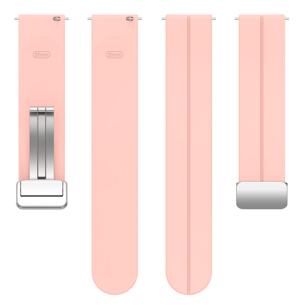 Bracelet Techsuit W011 pour Samsung Galaxy Watch / Huawei Watch Series, 20mm, Rose.
