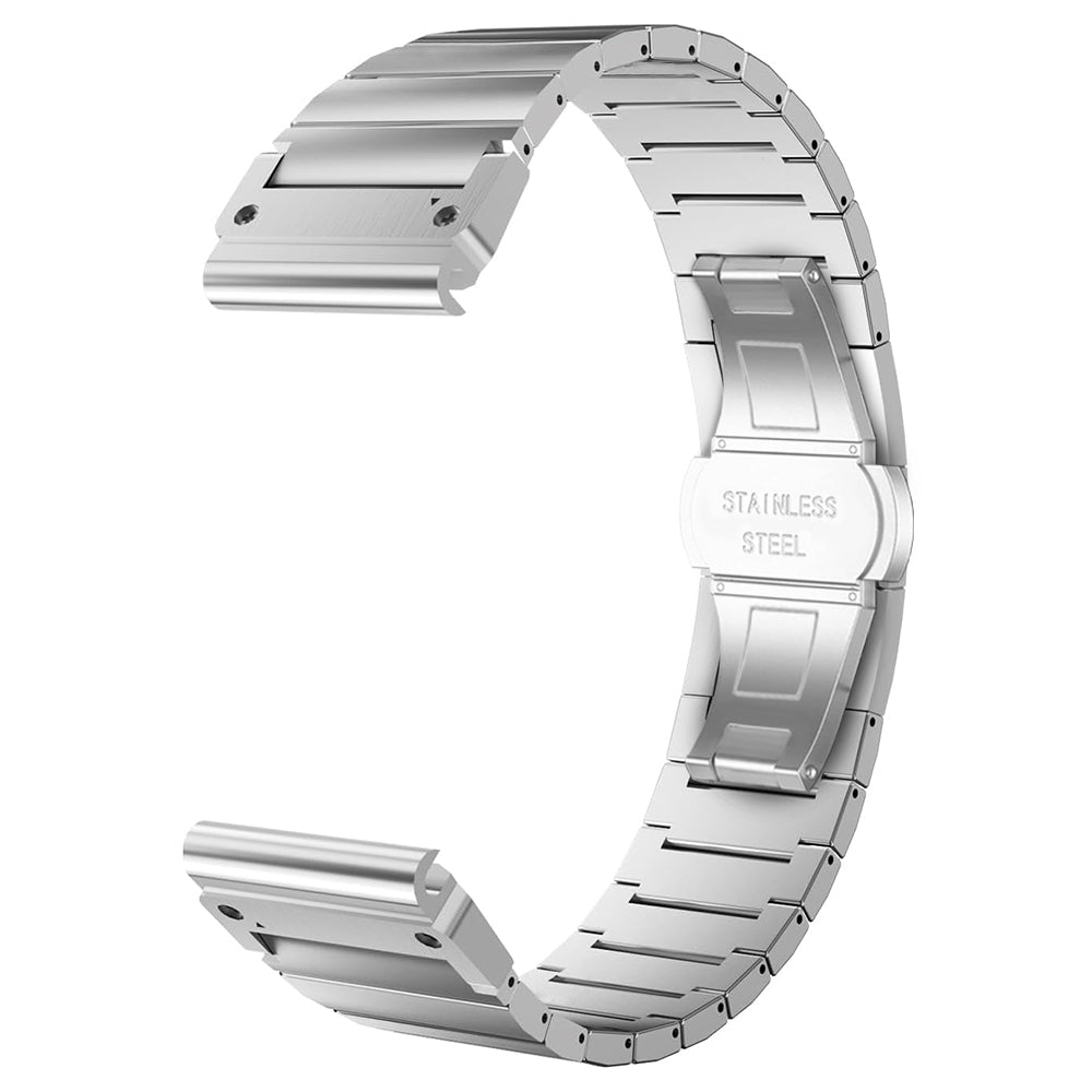 Bracelet Techsuit W012 pour Garmin Watch Fenix / Forerunner Series, 22mm, Argenté