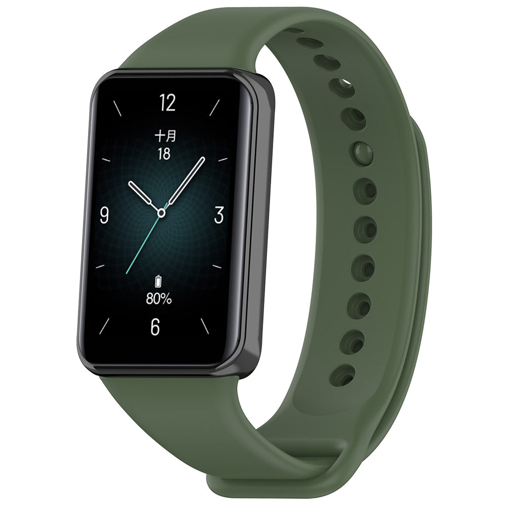 Bracelet Techsuit W014 pour Honor Band 9, Vert Foncé