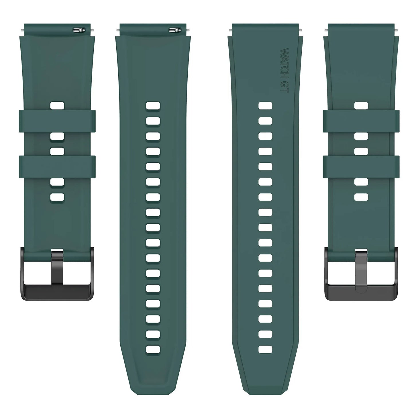 Bracelet Techsuit W026 pour Huawei Watch / Xiaomi Watch Series, 22mm, Vert Foncé