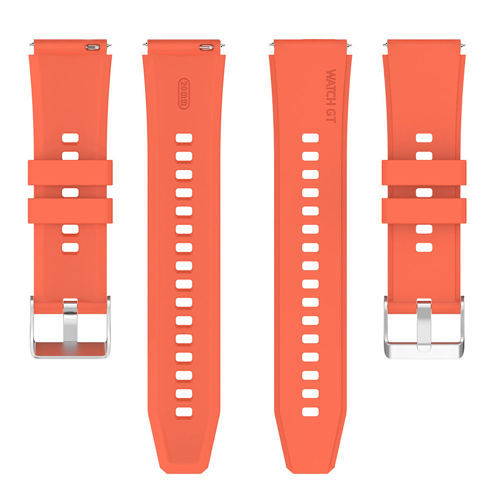 Bracelet Techsuit W026 pour Samsung Galaxy Watch / Huawei Watch Series, 20mm, Orange
