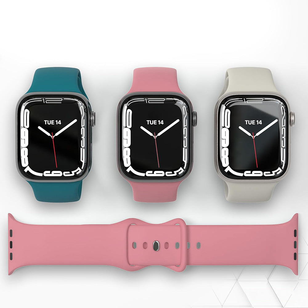 Bracelet Techsuit W031 pour Apple Watch 42mm / 41mm / 40mm / 38mm Series, Rose