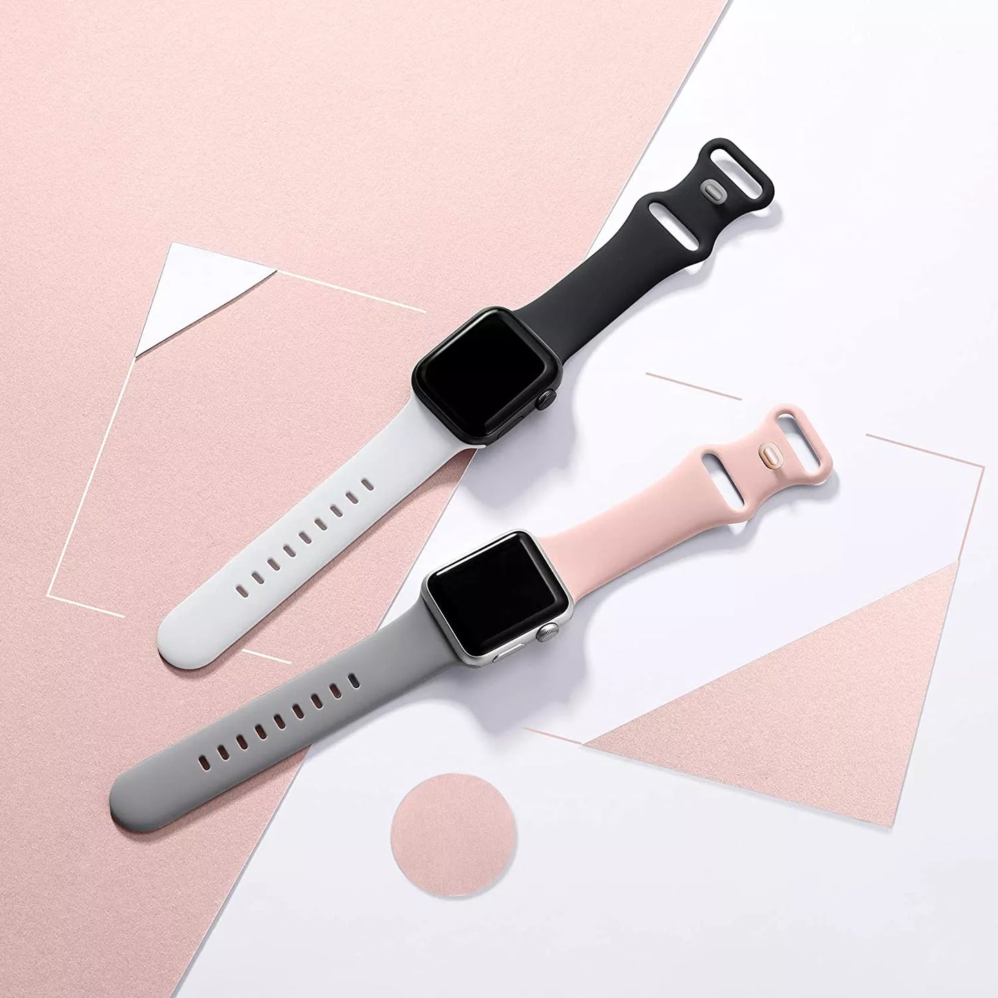 Bracelet Techsuit W031 pour Apple Watch 49mm / 46mm / 45mm / 44mm / 42mm Series, Gris