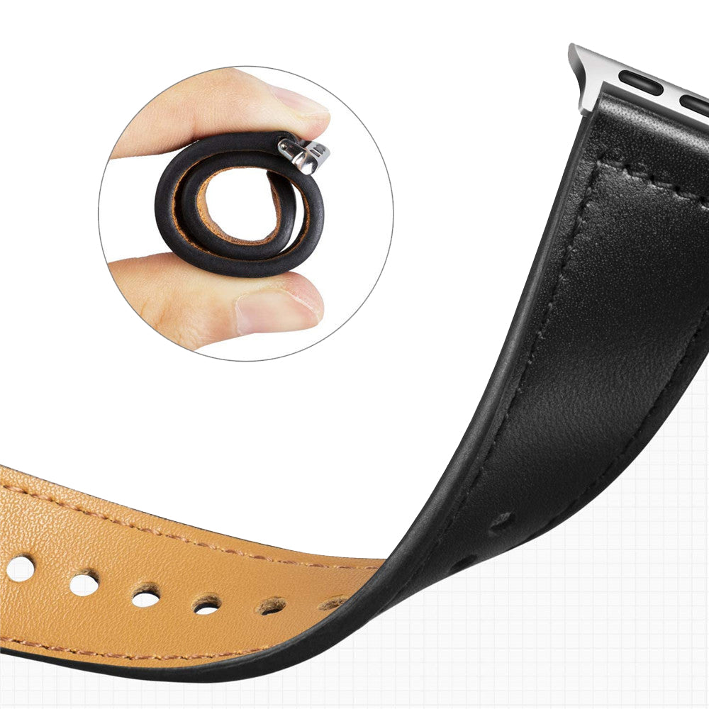 Bracelet Techsuit W033 pour Apple Watch 49mm / 46mm / 45mm / 44mm / 42mm Series, Noir