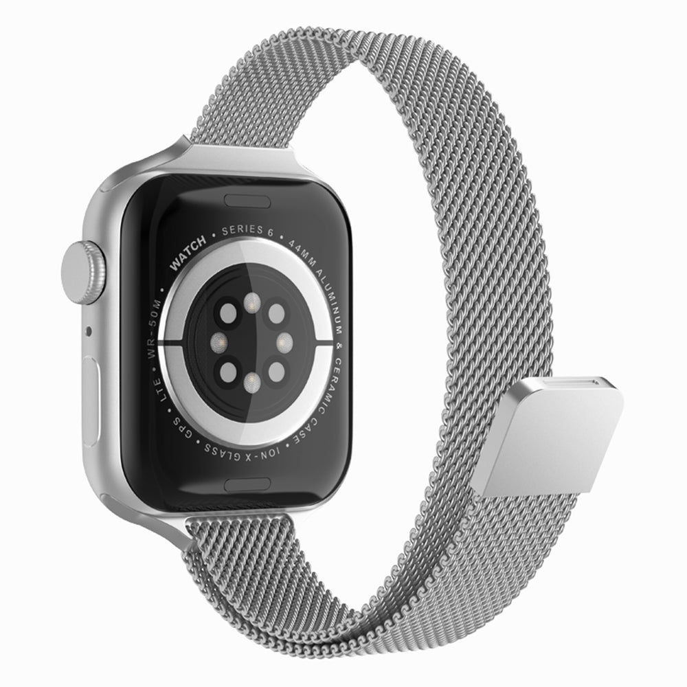 Bracelet Techsuit W034 pour Apple Watch 42mm / 41mm / 40mm / 38mm Series, Argenté