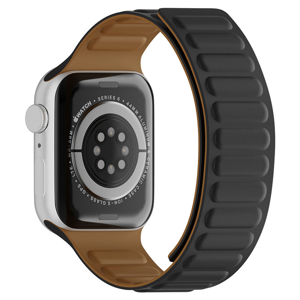 Bracelet Techsuit W035 pour Apple Watch 49mm / 46mm / 45mm / 44mm / 42mm Series, Noir