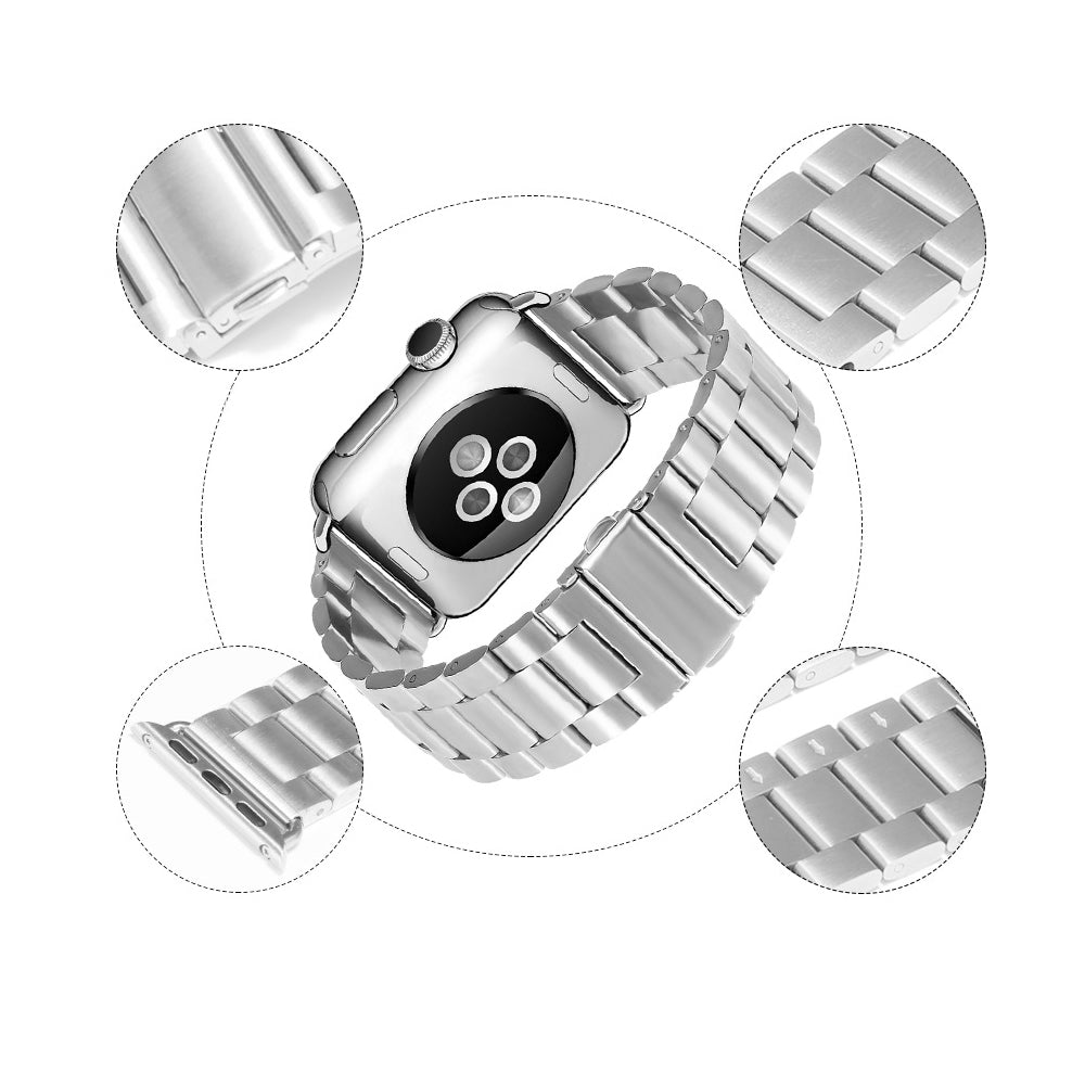 Bracelet Techsuit W036 pour Apple Watch 42mm / 41mm / 40mm / 38mm Series, Argenté