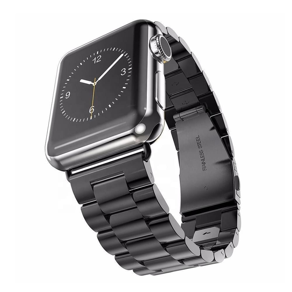Bracelet Techsuit W036 pour Apple Watch 42mm / 41mm / 40mm / 38mm Series, Noir