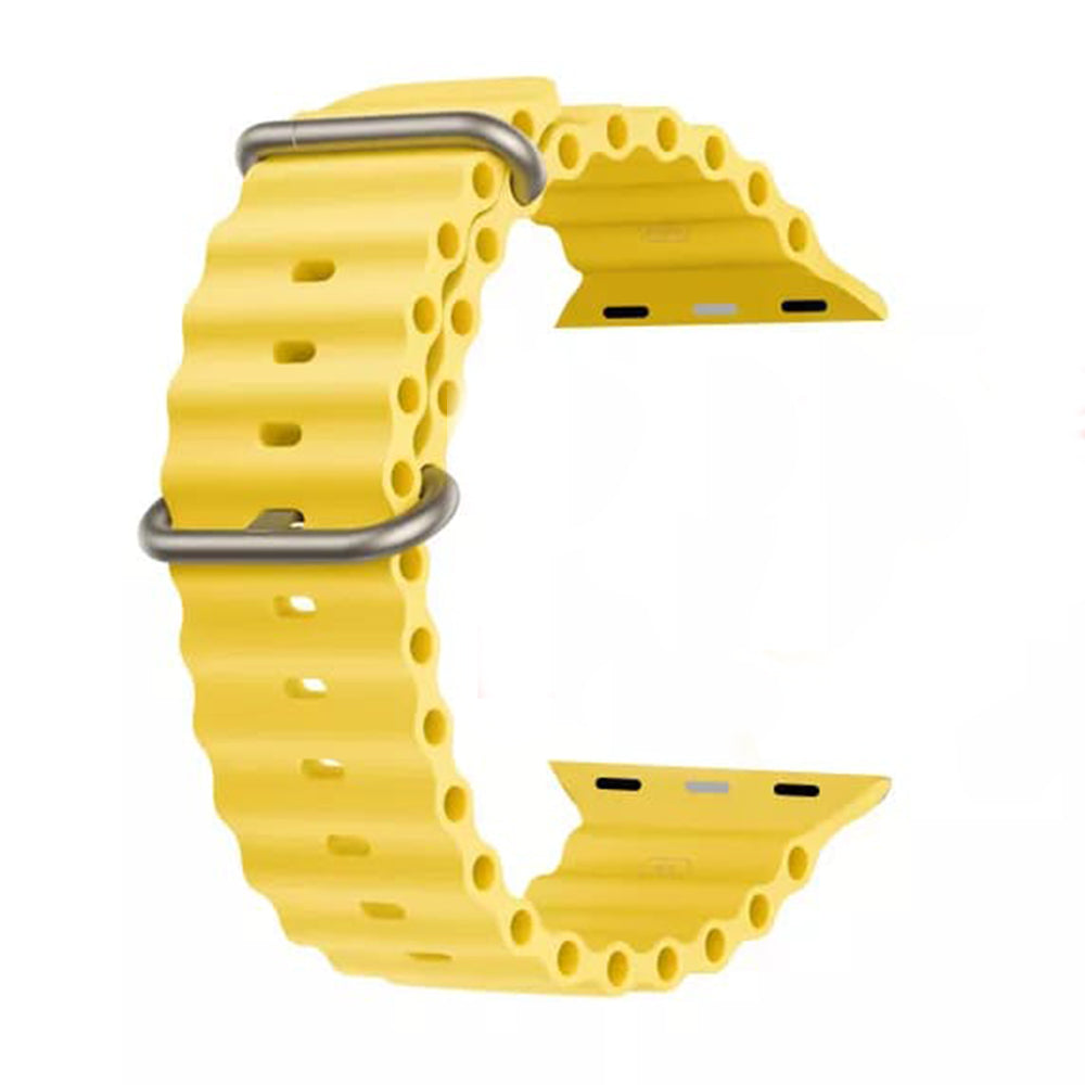 Bracelet Techsuit W038 pour Apple Watch 42mm / 41mm / 40mm / 38mm Series, Jaune