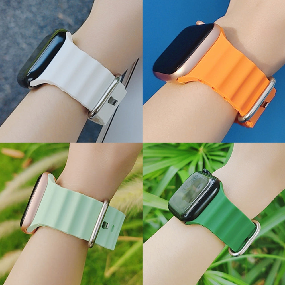 Bracelet Techsuit W038 pour Apple Watch 42mm / 41mm / 40mm / 38mm Series, Orange