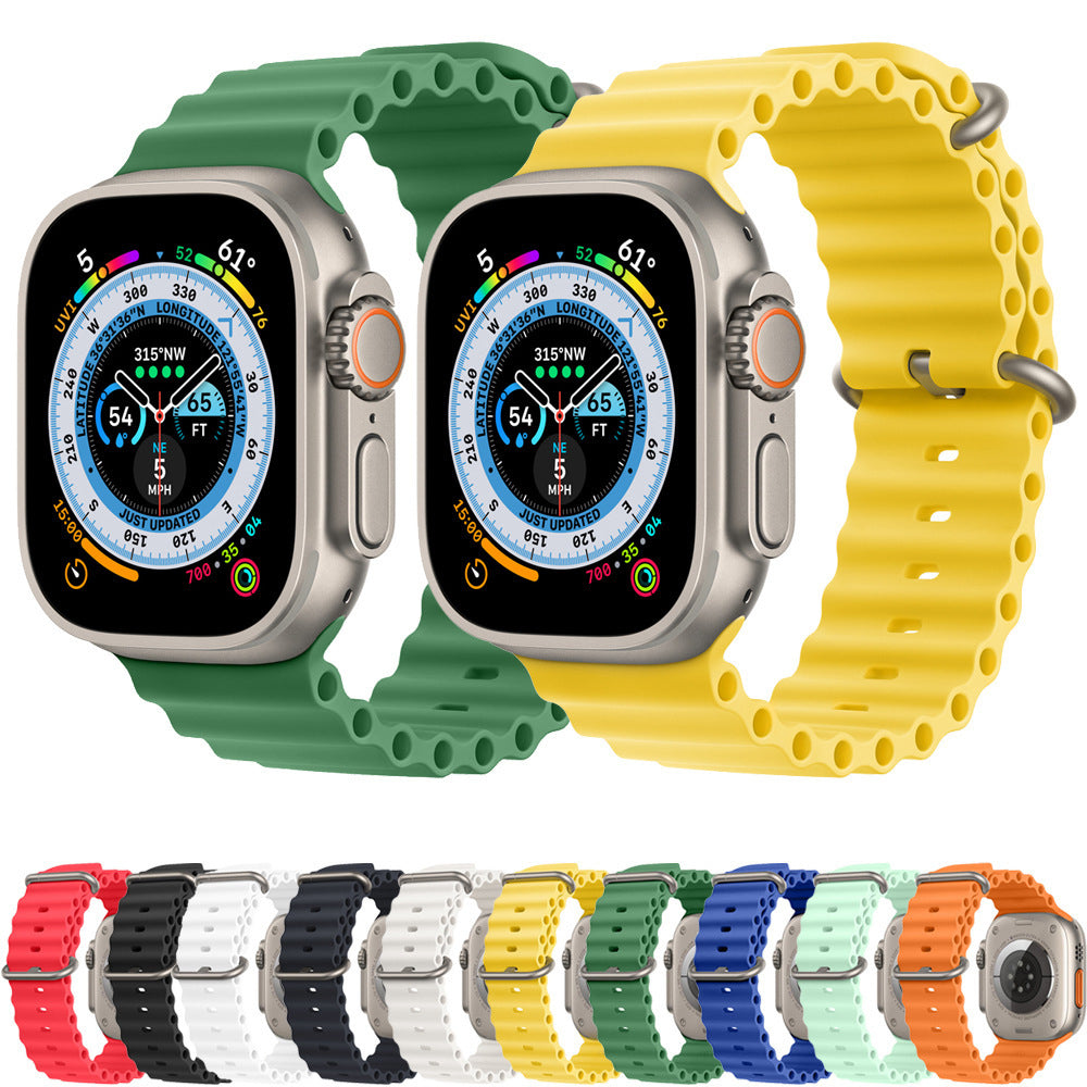 Bracelet Techsuit W038 pour Apple Watch 42mm / 41mm / 40mm / 38mm Series, Vert