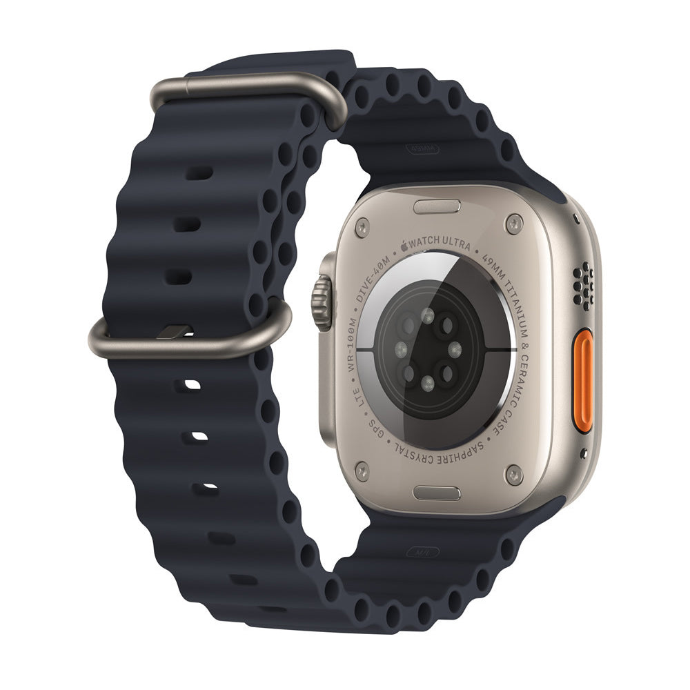Bracelet Techsuit W038 pour Apple Watch 49mm / 46mm / 45mm / 44mm / 42mm Series, Noir
