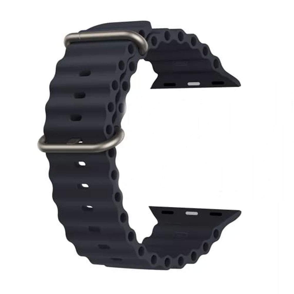 Bracelet Techsuit W038 pour Apple Watch 49mm / 46mm / 45mm / 44mm / 42mm Series, Noir