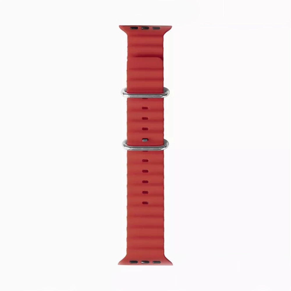 Bracelet Techsuit W038 pour Apple Watch 49mm / 46mm / 45mm / 44mm / 42mm Series, Rouge Foncé