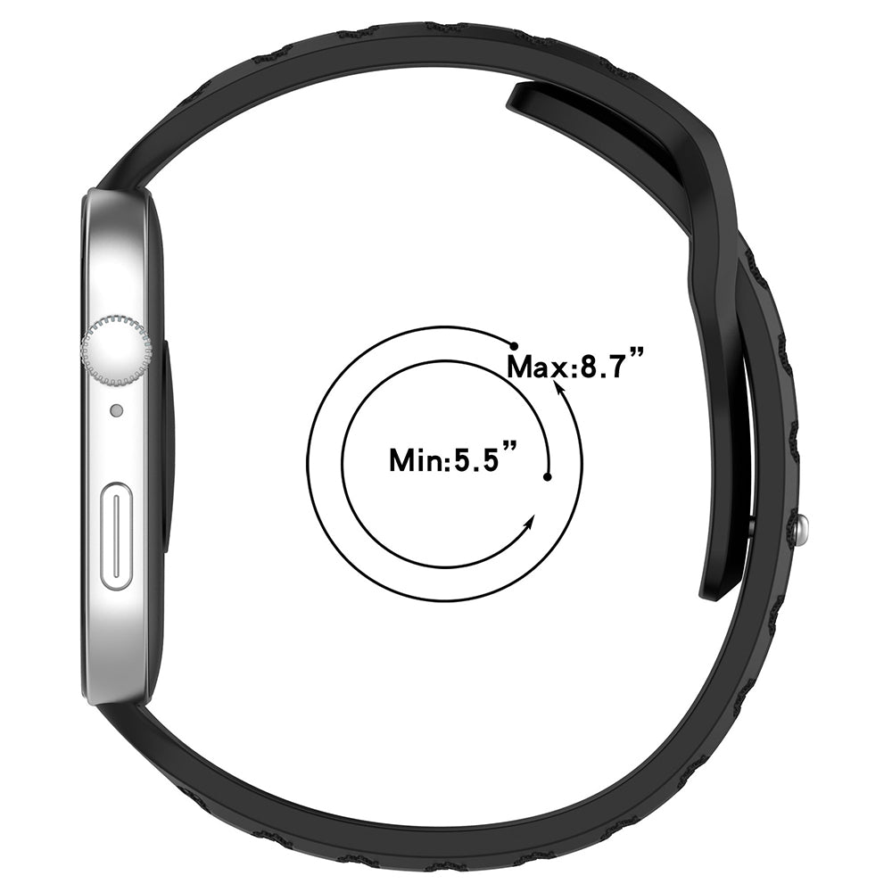 Bracelet Techsuit W050 pour Huawei Watch Fit 5 Pro / Fit 5 / Fit 4 Pro / Fit 4 / Fit 3, Noir