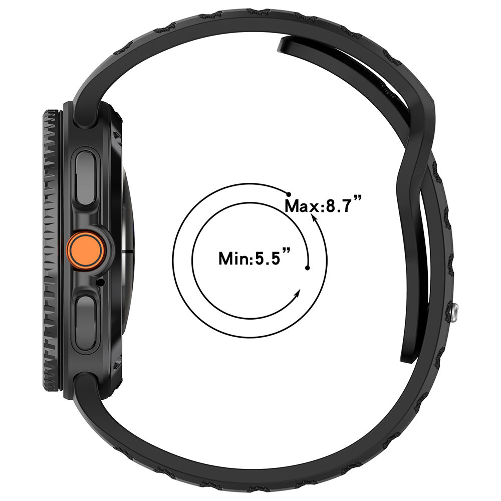 Techsuit W050 Strap for Samsung Galaxy Watch8 / Watch8 Classic Series, Black