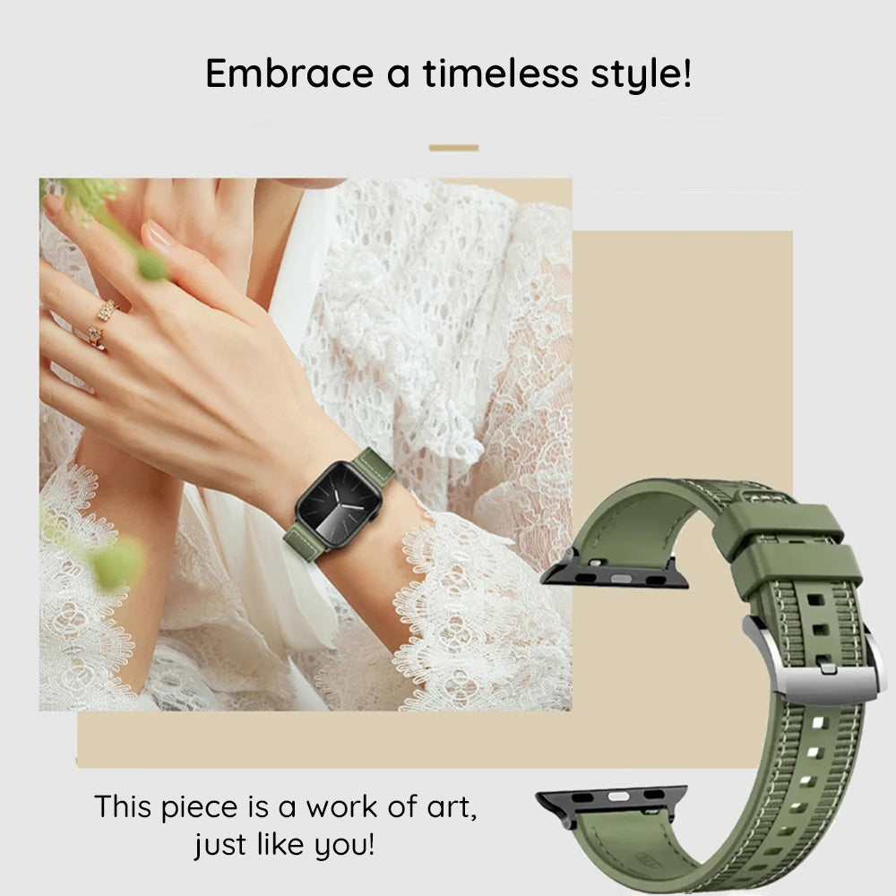 Bracelet Techsuit W051 pour Apple Watch 42mm / 41mm / 40mm / 38mm Series, Gris
