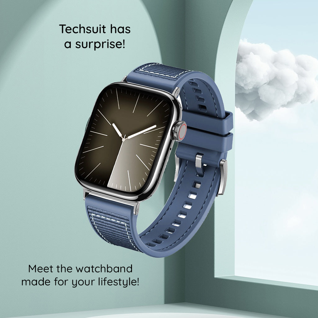 Bracelet Techsuit W051 pour Apple Watch 42mm / 41mm / 40mm / 38mm Series, Vert
