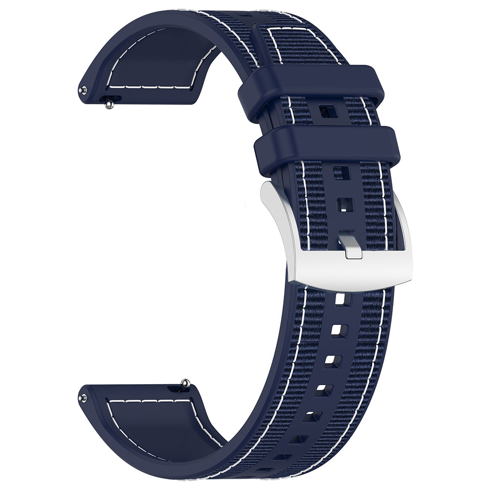 Bracelet Techsuit W051 pour Huawei Watch / Xiaomi Watch Series, 22mm, Bleu Foncé