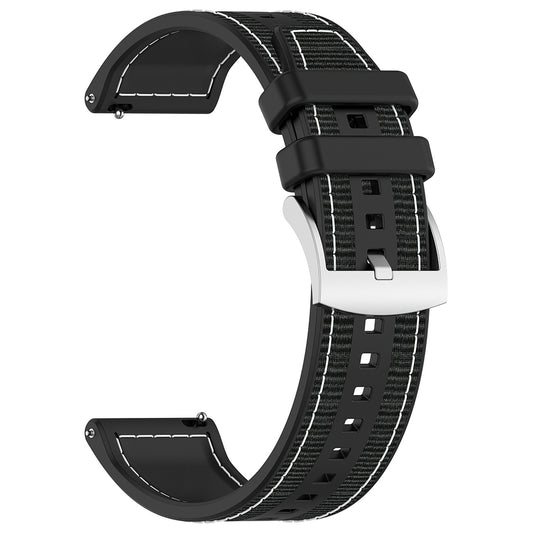 Bracelet Techsuit W051 pour Huawei Watch / Xiaomi Watch Series, 22mm, Noir